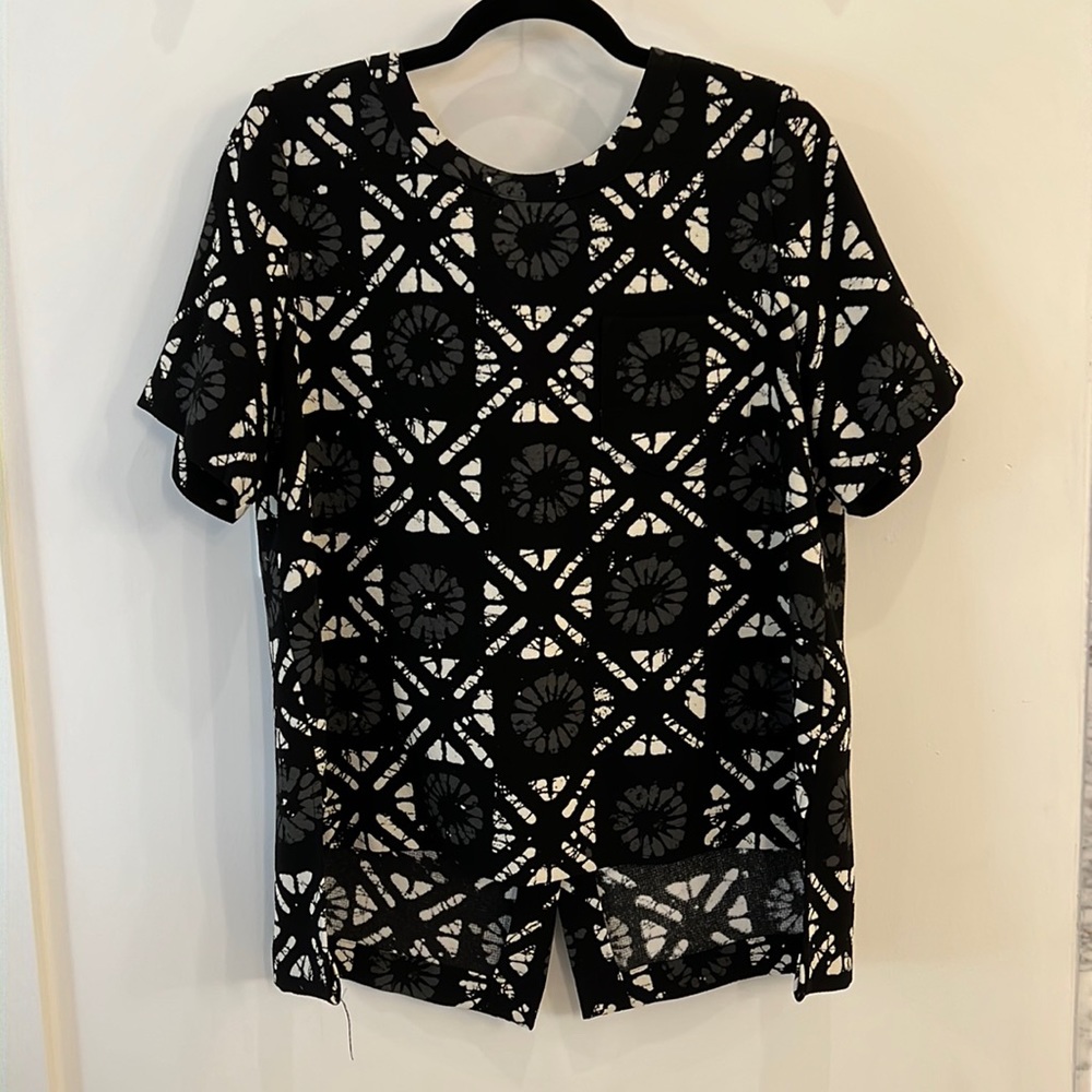 Madewell high low top in black print